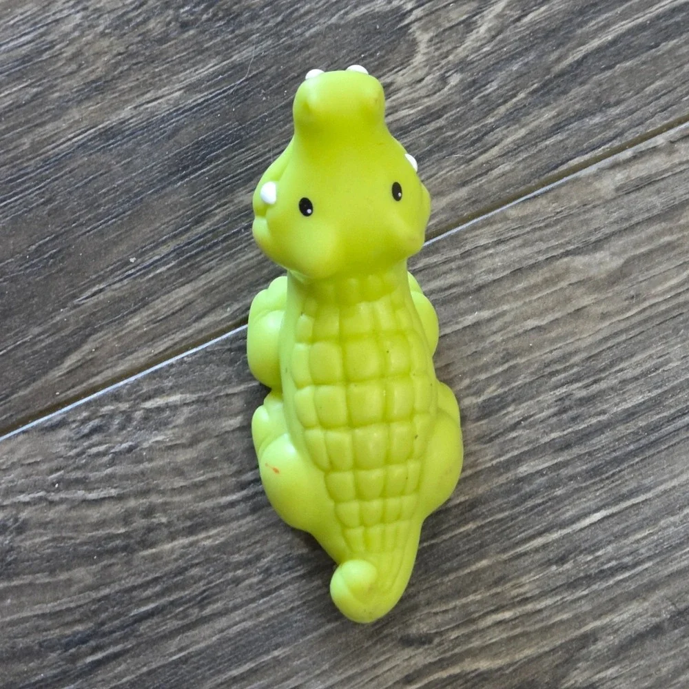 Fisher Price Little People Alligator Figure Lime Green Vintage Collectible